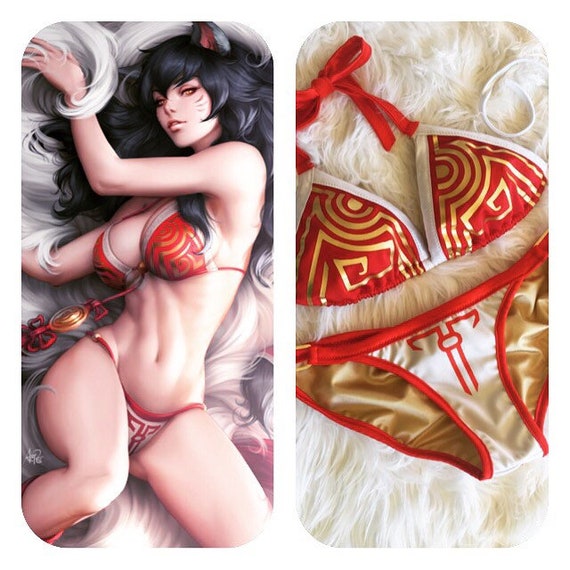 Lol Inspired Bikini Cosplay Inspired Cosplay Ahri Inspired Ahri Lol Ahri Bikini Lol TOXPZiku