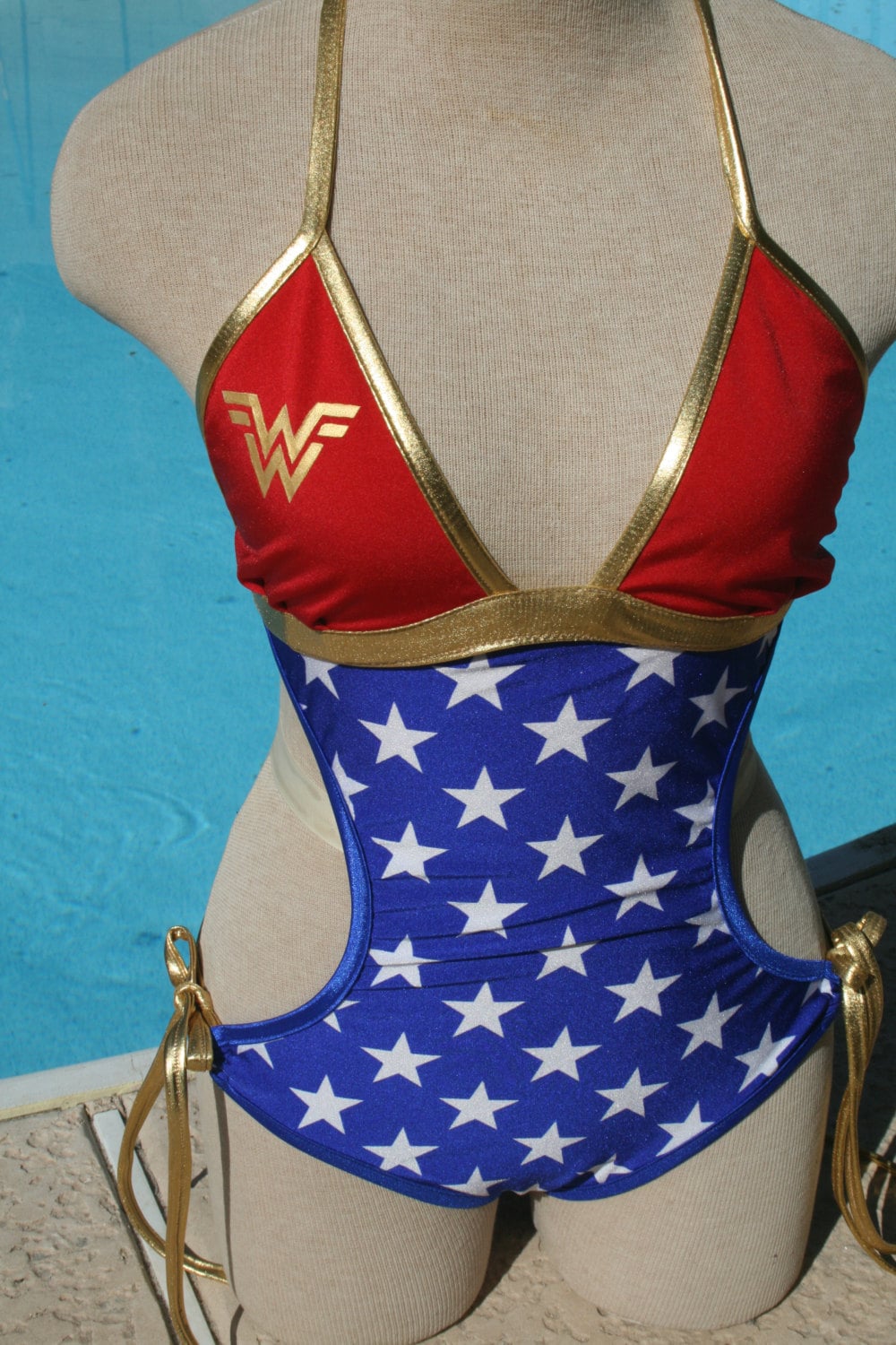 Female Wonder Women One-piece Sexy Swimsuit - PKAWAY