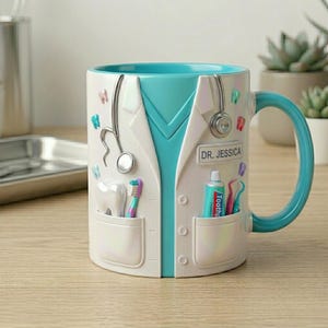 Personalized Doctor Mug, Funny Doctor Nutritional Facts Mug, Custom Medical Coffee Mug, Doctor Appreciation Gift 3