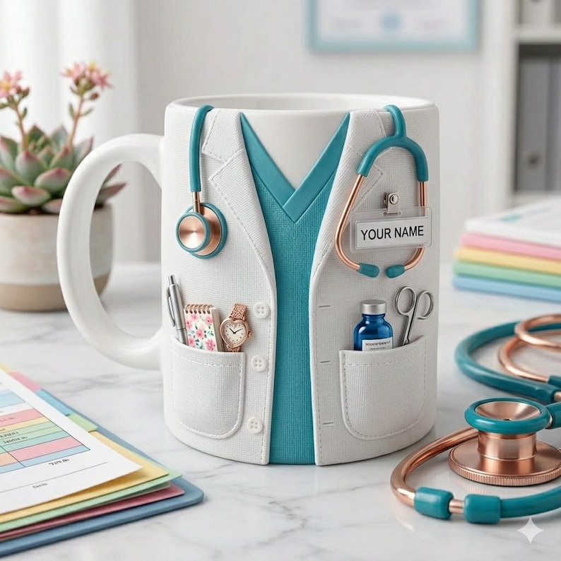 Personalized Doctor Mug, Funny Doctor Nutritional Facts Mug, Custom Medical Coffee Mug, Doctor Appreciation Gift 9