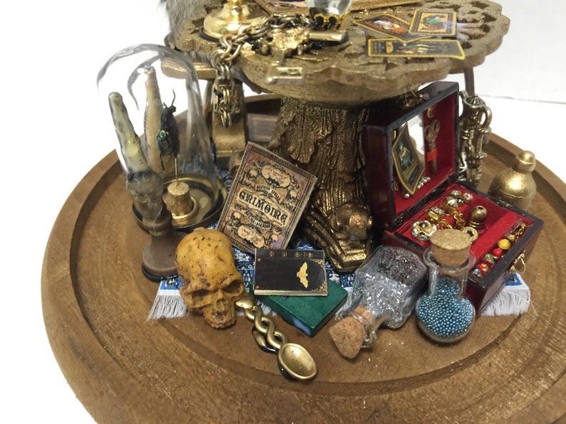 LIMITED STOCK The Séance Taxidermy Mice Handmade Anthropomorphic Mouse Scene in Cloche Dome image 2
