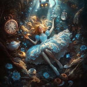 A TROPICAL MELODY 原画ディズニー Down the Rabbit Hole by Melody Smith - Etsy