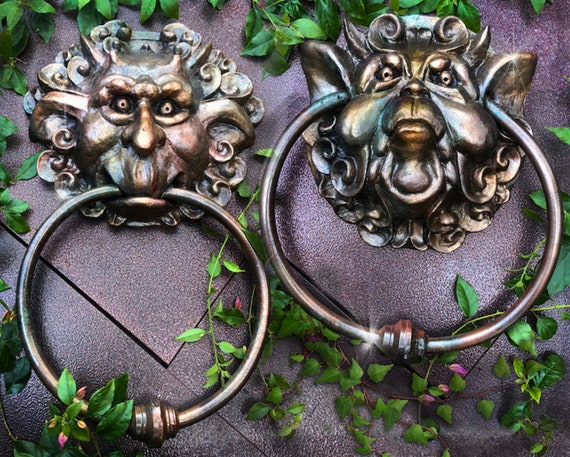 Labyrinth Door Knockers Replicas Life Size Resin Casts 14 Based On The Characters From The 1986 Movie