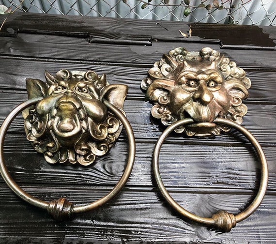 Labyrinth Door Knockers Replicas Life Size Resin Casts 14 Based On The Characters From The 1986 Movie