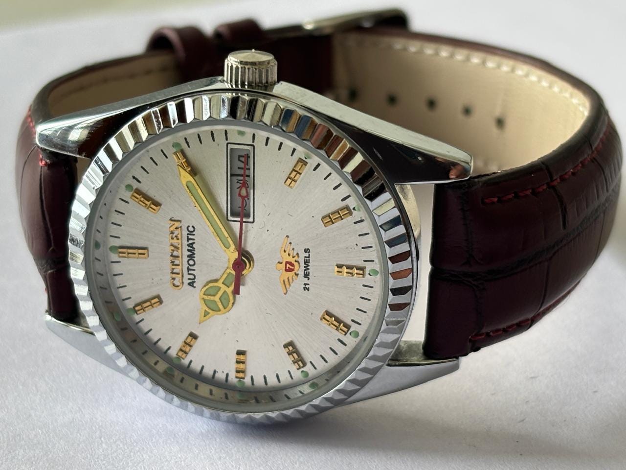 ヴィンテージ シチズン 自動巻き デイデイト ホワイトダイヤル 36mm
