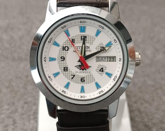 Vintage Citizen 36MM Automatic 8200 Japan Made Day-Date White Dial Men's Wrist Watch