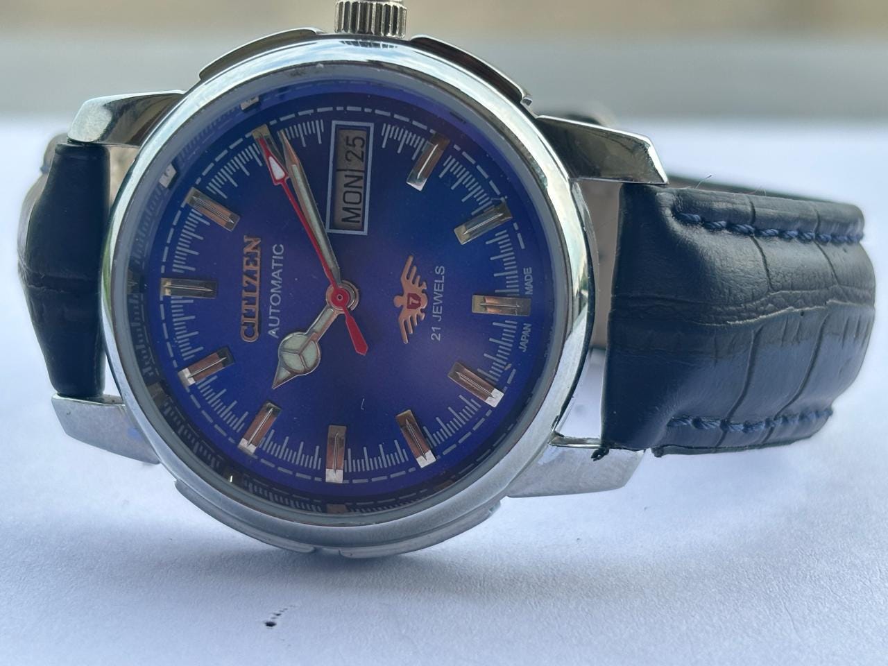 ヴィンテージ シチズン 自動巻き ブルーダイヤル デイデイト 36mm 8200 