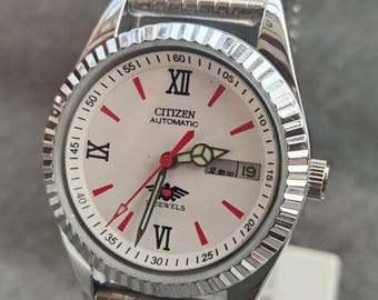 Vintage Citizen Automatic Day-Date Stainless Steel Men's Watch