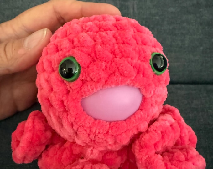Crochet Octopus Squishy Stress Ball Amigurumi Plush, crochet stress ball, fidget toy, sensory toy, Handmade Gift