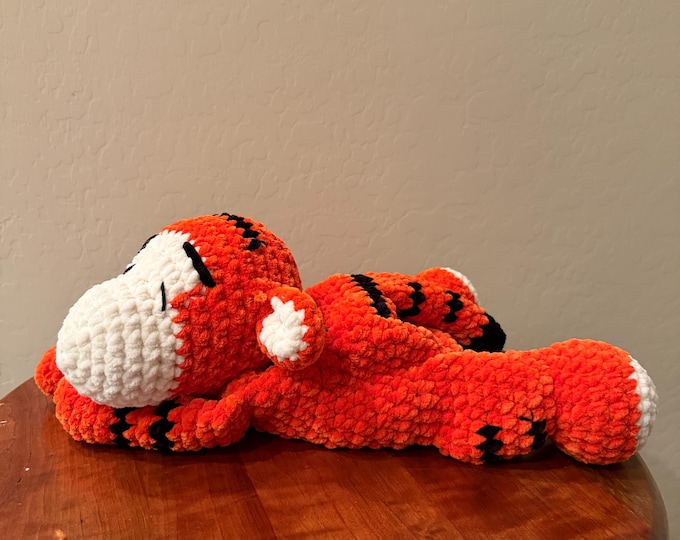 Crochet Tigger Inspired Plush, winnie the pooh nursery, classic pooh decor, hundred acre wood