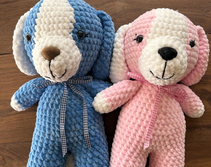 Crochet Puppy Dog Amigurumi Plush, crochet animal, amigurumi plush, stuffed animal, Handmade Gift