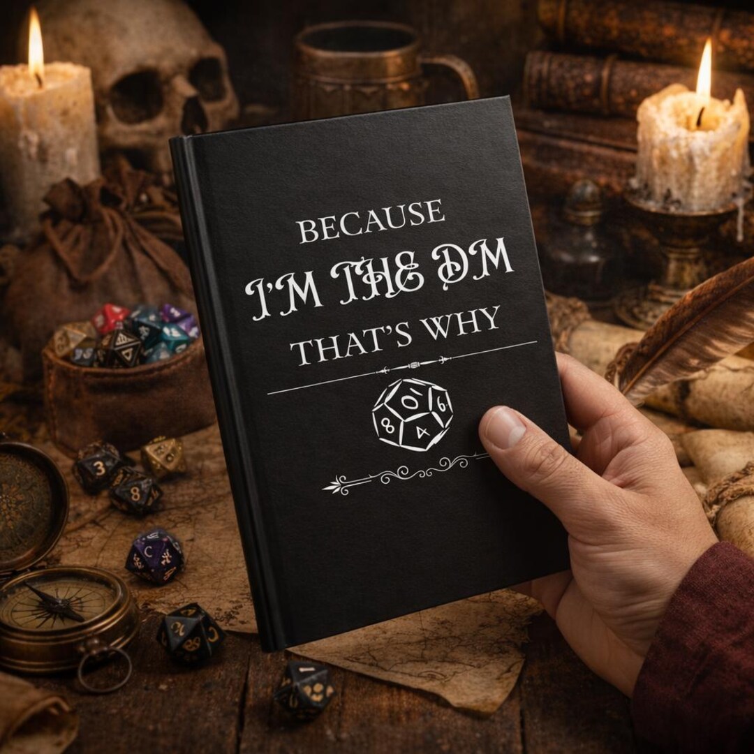 Because I'm the DM That's Why Journal-dungeon Master Journal,fantasy ...