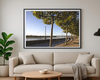 Minimalist Nature Wall Art, Peaceful River Landscape Photography, Modern Home Decor, Large Printable Art