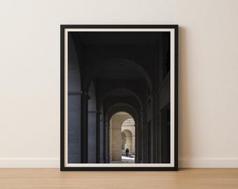 Paris Archway Photography Print, Minimalist Architecture Wall Art (Digital Download)