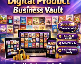 300.000+ PLR MRR eBooks Mega Bundle | Bearbeitbare digitale Bibliothek (digitaler Download)
