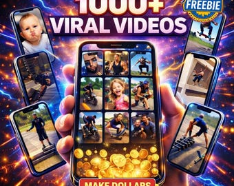 1000+ Viral Hook Videos bündeln | TikTok Reels, YouTube Shorts, Instagram-Inhalte (PLR MRR)