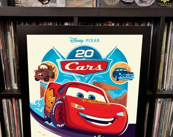 Affiche du 20e anniversaire de « Cars »