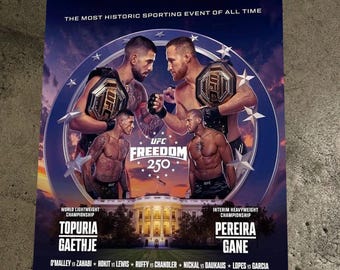 UFC Freedom 250 June 14 White House Championship Fight Event Poster