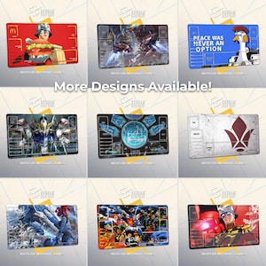 Tapete de juego Gundam BURNING – Mobile Fighter G - Juego de cartas TCG Gundam, 600 x 350 x 3 mm (24 x 14 pulgadas), alfombrilla de ratón de regalo imagen 4
