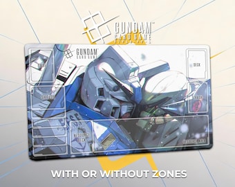 ザクII FZ x NT-1 ガンダム プレイマット - TCG ガンダムカードゲーム デスクマット - ウォー・イン・ザ・ポケット トリビュート 24インチ x 14インチ (60 x 35 cm) GCG マウスパッド クリスマスギフト
