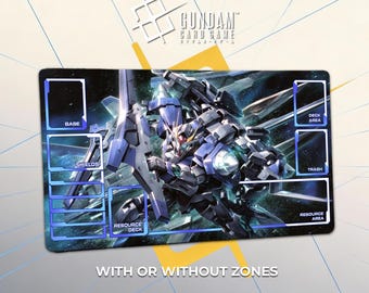 プレイマット GN-0000 ダブルオーガンダム カードゲーム ゾーン付き
