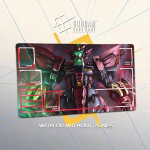 Epyon Revenant Gundam Playmat - TCG Gundam Card Game Deskmat - Mobile Suit Gundam Wing 24"x14"(60x35cm) GCG Mouse Pad Gift