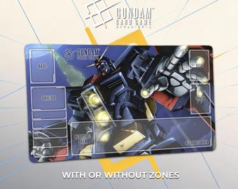 ガンダムゼータプレイマット - ガンダムカードゲーム - 24インチ x 14