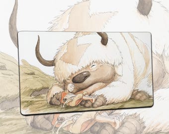 Avatar MTG Playmat - Aang Appa | Magic the Gathering TCG Deskmat | 24"x14"(600x350x3mm) Gaming Mat Stitched Edges