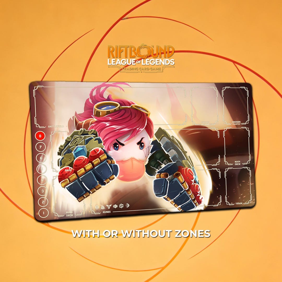 Vi Poro Playmat - Riftbound LOL TCG Game Mat 24