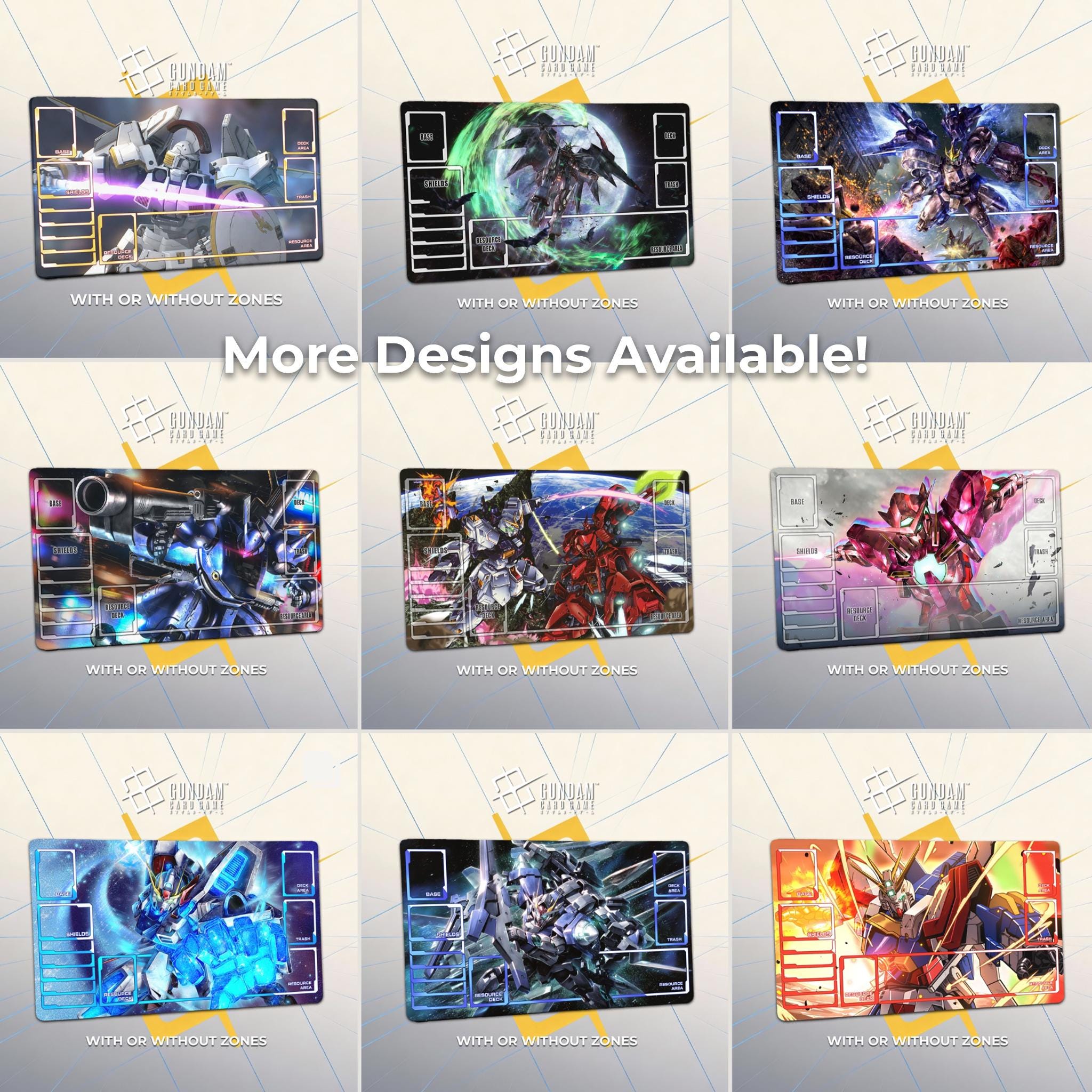 Psycho Gundam MRX-009 Playmat - Zeta Gundam Art TCG Deskmat 24