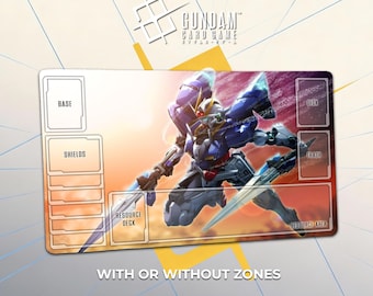 00 Gundam Playmat – Setsuna F. Seiei Gundam 00 - TCG Gundam Card Game Deskmat 24"x14"(60x35cm) 3mm Thick Mouse Pad Gift