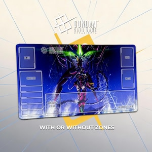 Zechs Merquise Epyon Gundam Playmat - Gundam Wing Tribute - TCG Gundam Card Game Deskmat  24"x14"(600x350x3mm) GCG Mouse Pad Gift