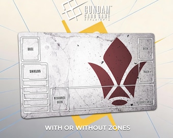 Tekkadan Gundam Playmat – Barbatos - TCG Gundam Card Game Deskmat 24"x14"(600x350x3mm) GCG Gamemat Mouse Pad Gift