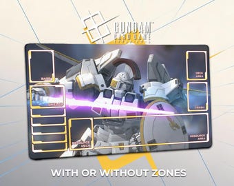 Tallgeese Gundam Playmat – Zechs Merquise Gundam Wing - TCG Gundam Card Game Deskmat 24"x14"(60x35cm) Extra Thick GCG Gamemat Gift