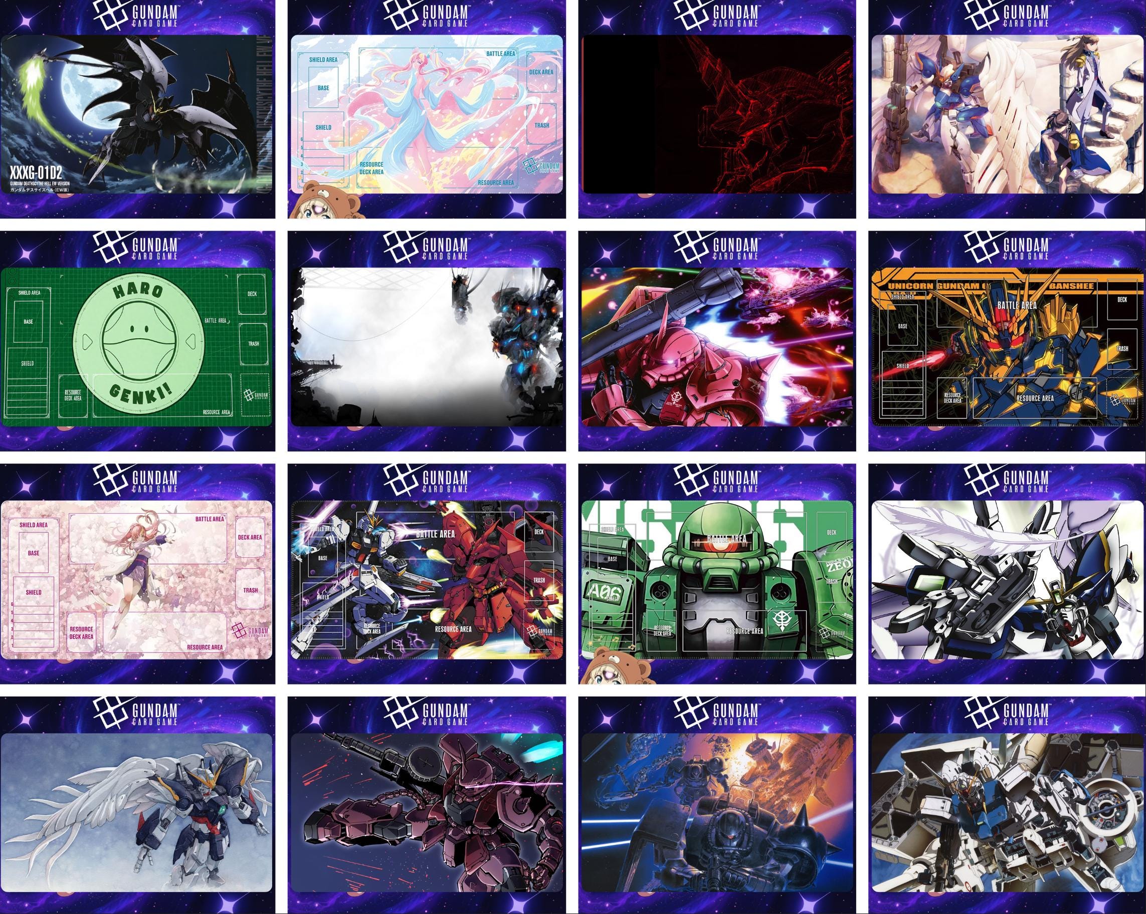 GCG GQuuuuuuXプレイマット 未開封品【250名限定】GCG ガンダムカード ジークアクス プレイマット