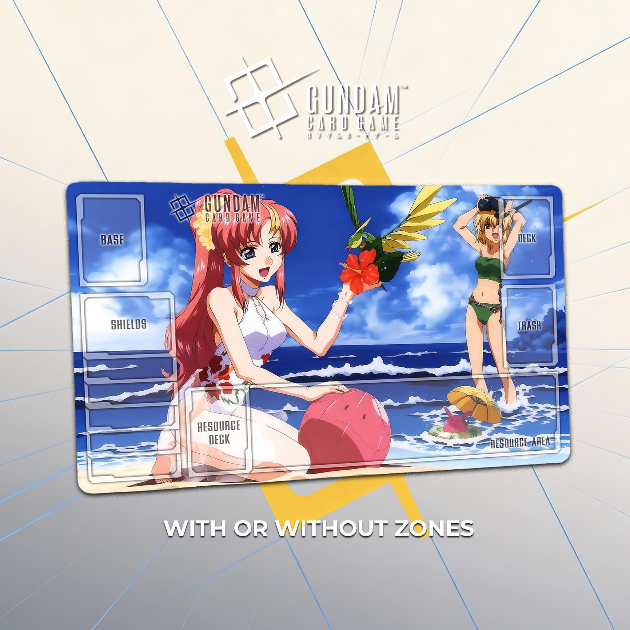 Lacus & Cagalli Gundam Playmat – Beach Day Seed Freedom - TCG