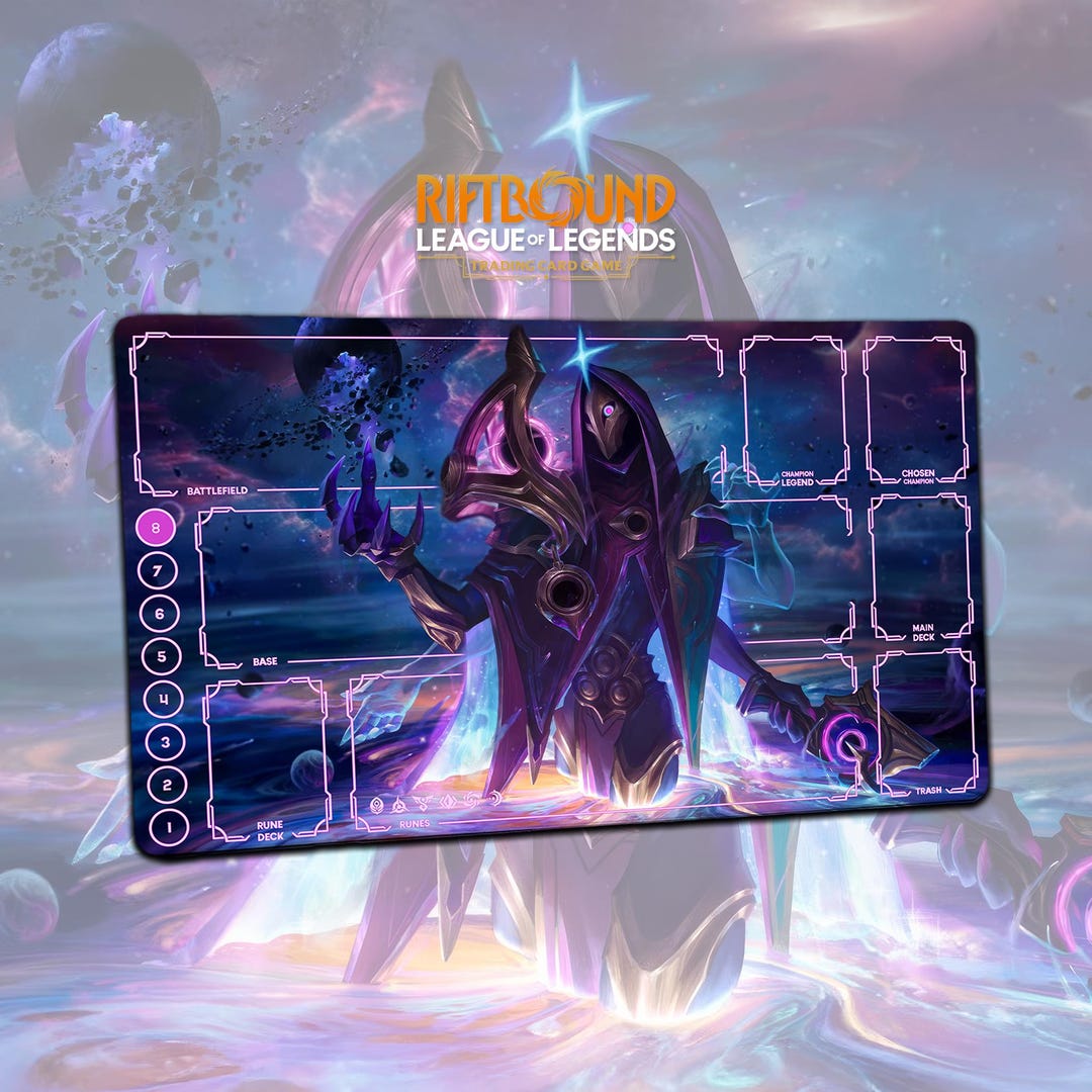 Jhin Void Riftbound LOL Playmat - League of Legends Inspired Trading ...