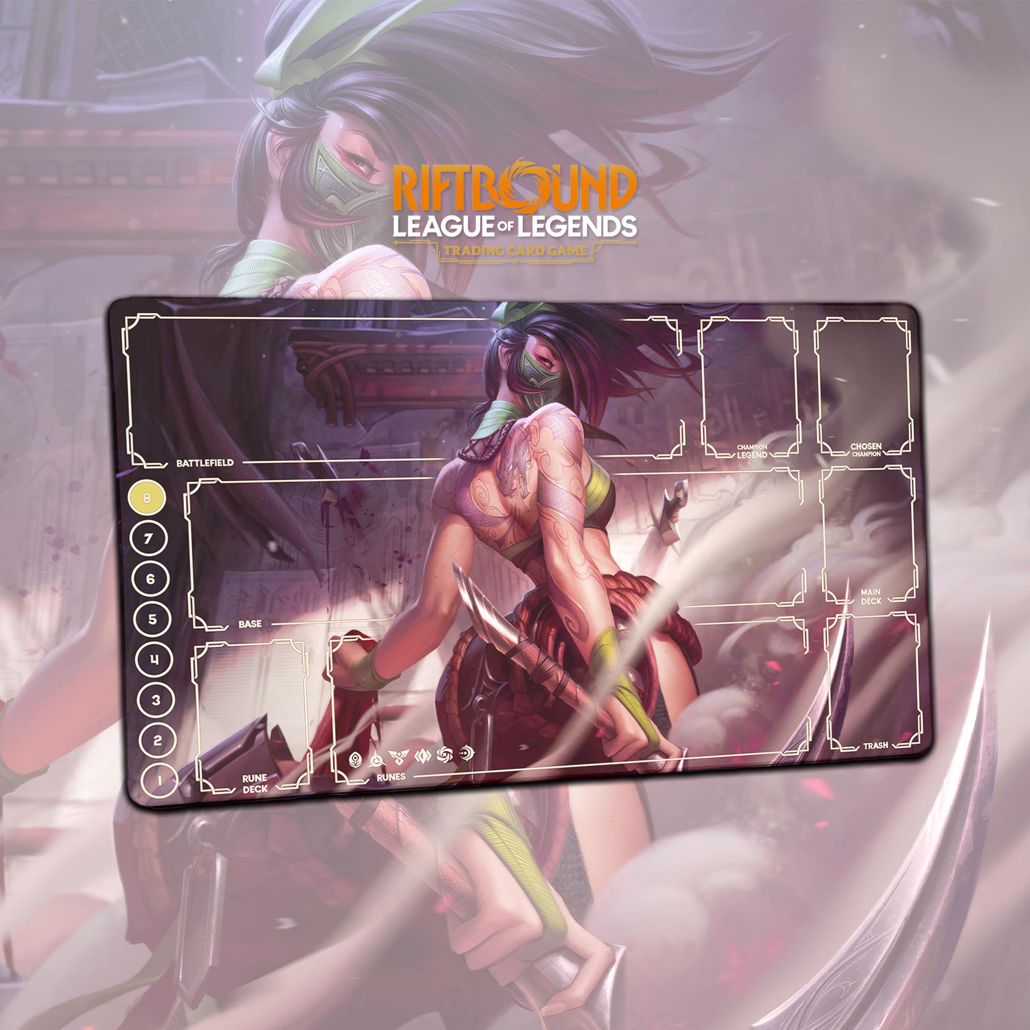 Akali Playmat - Riftbound LOL TCG Game Mat 24