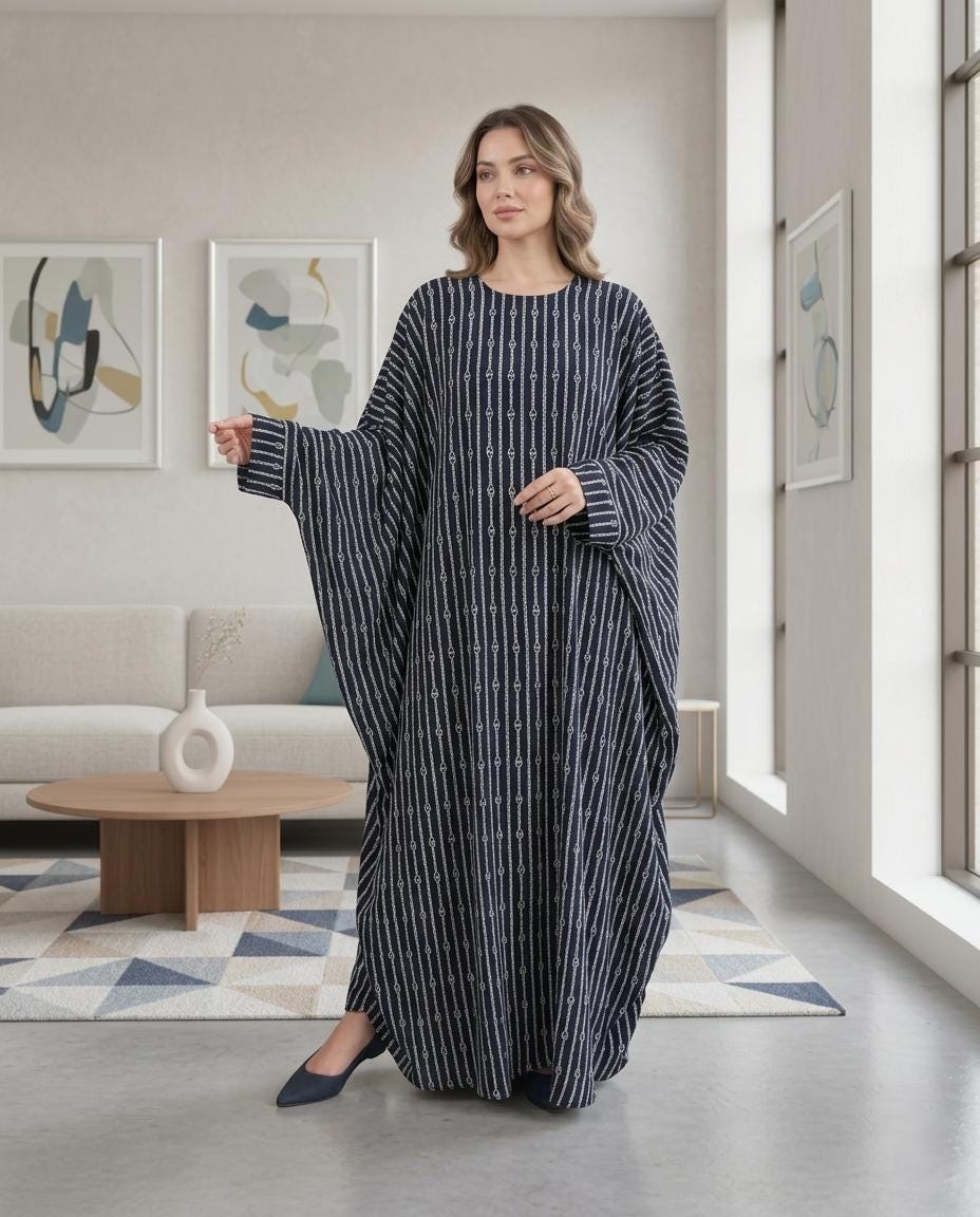 seina midi dress in natural linen Linen V-neck midi dress with sleeves SELINA