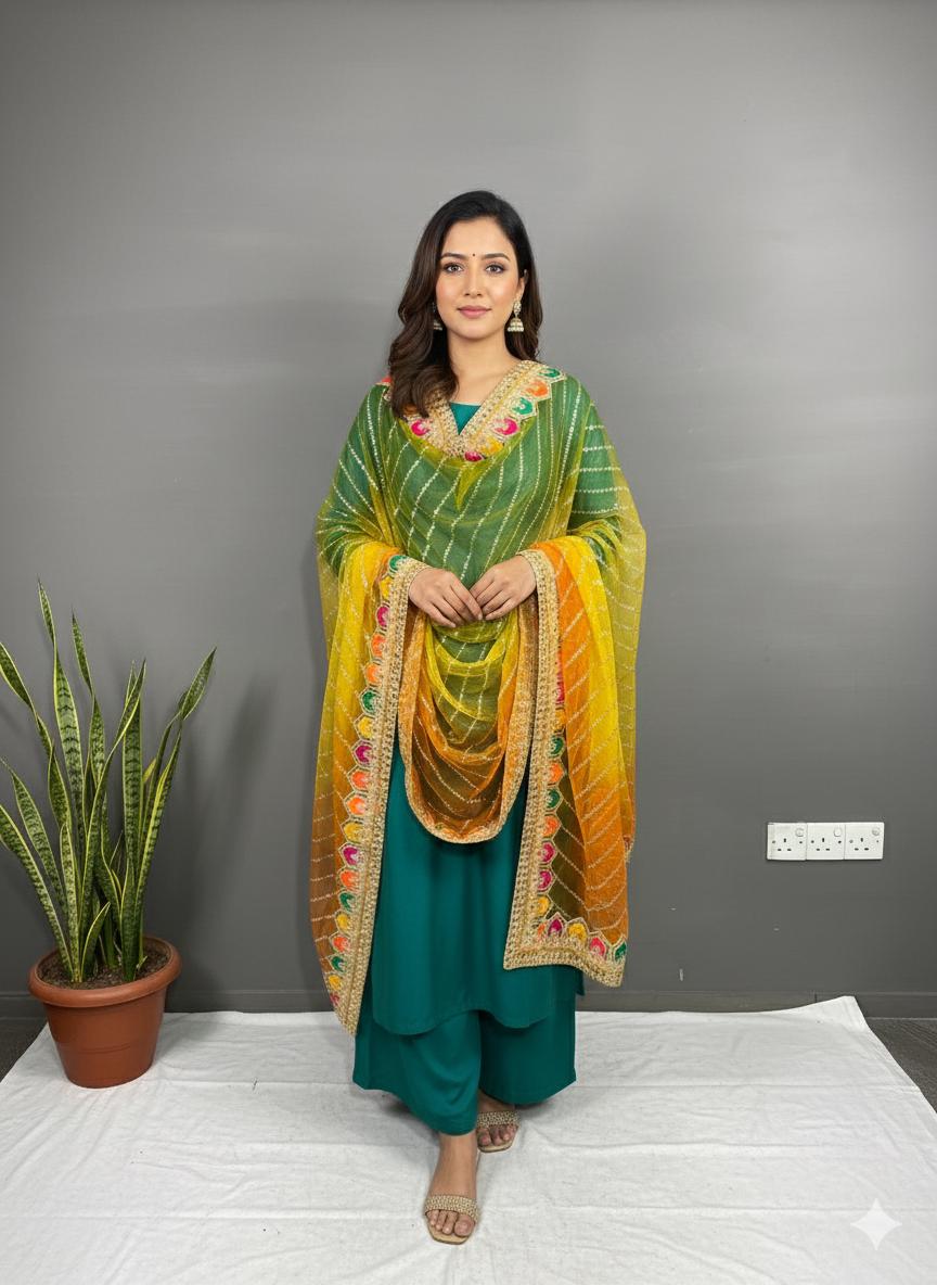 Green and Yellow Mehndi Dress - Etsy