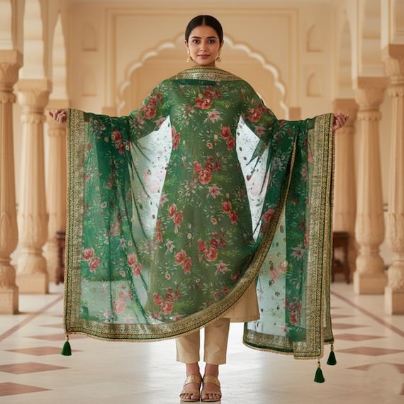 Wedding Organza Dupatta