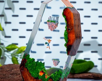 Li.nk TOTK Resin Diorama Lamp, Ze.lda Inspired Desk Decor, Floating Island Epoxy Night Light, Unique Gaming Gift, Birthday Gift For Him