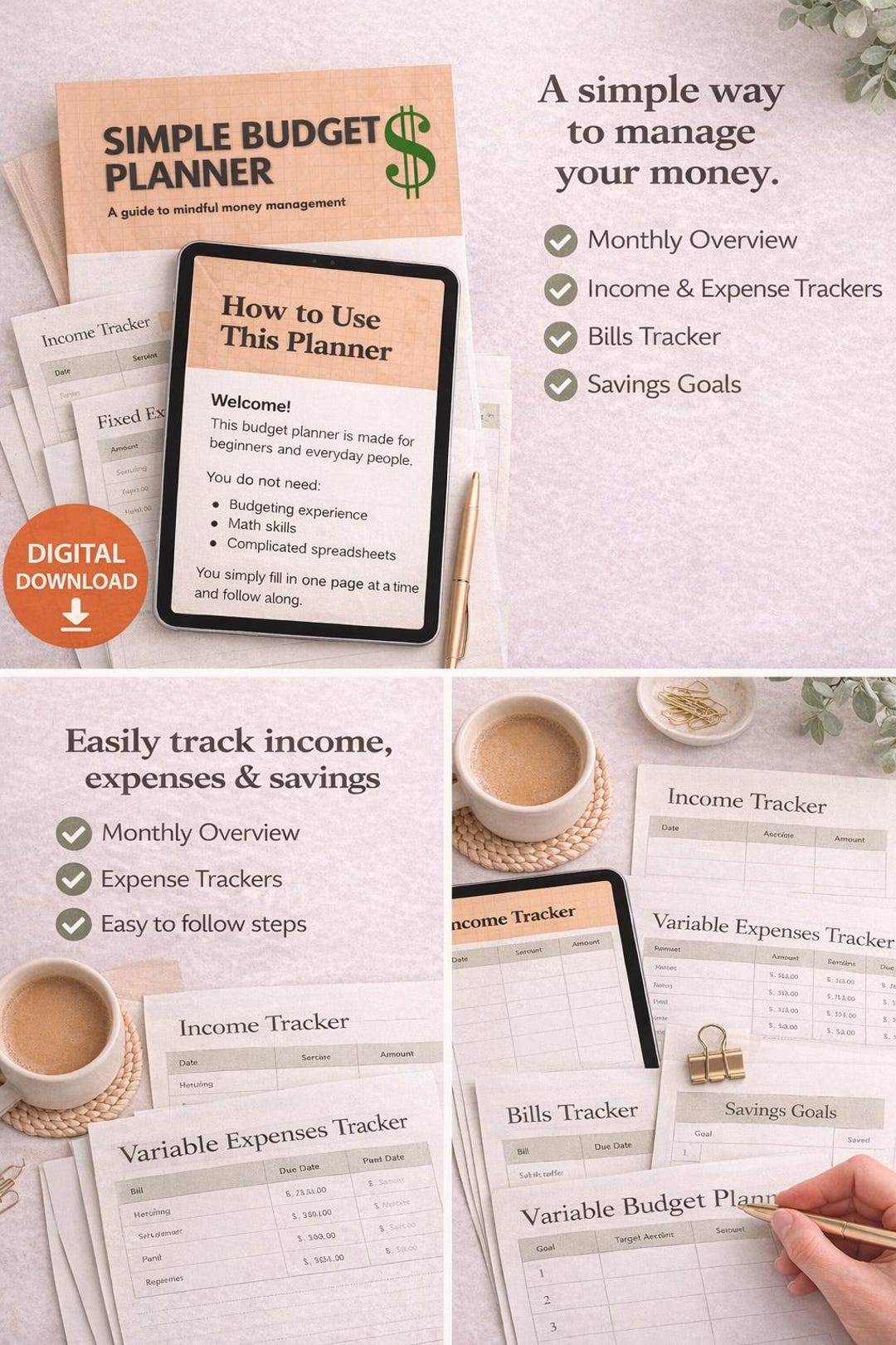 Beginner Budget Planner - Etsy