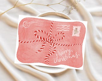 Christmas greeting card | Christmas letter Santa Claus Christmas mail | A6 textured paper incl. envelope