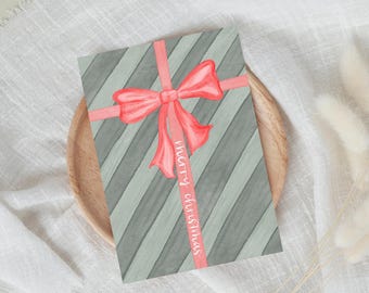 Christmas card gift | Greeting card Christmas mail present St. Nicholas Day | A6 textured paper incl. envelope