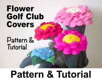 Flower Golf Club Head Covers Sewing Pattern .pdf;