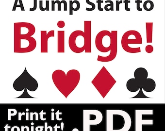 Bridge Card Game Play Instructions - .PDF to Print at home