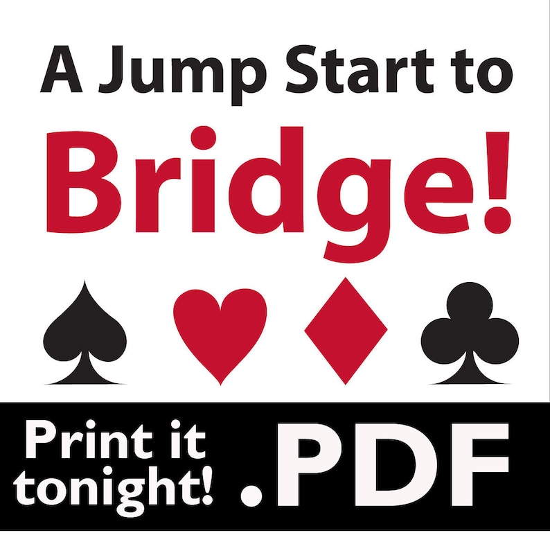 Bridge Card Game Play Instructions .PDF to Print at Home - Etsy