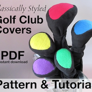 ゴルフクラブヘッドカバーフラワー縫製パターン DIY .pdf - Etsy