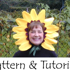 Sunflower Headband Pattern Tutorial. Sweet Easy Halloween costume diy sewing image 1